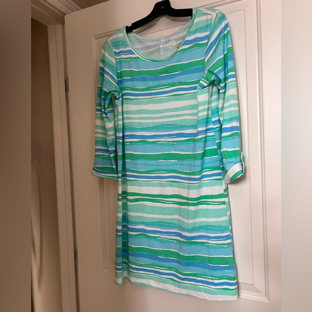 Lilly Pulitzer striped dress 100% Pima cotton